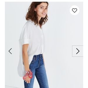 Madewell Button Back Collared Shirt S